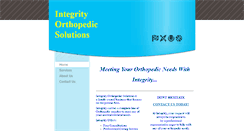 Desktop Screenshot of integrityorthopedic.com