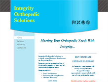 Tablet Screenshot of integrityorthopedic.com